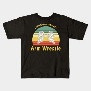 Arm Wrestling Kids T-Shirt